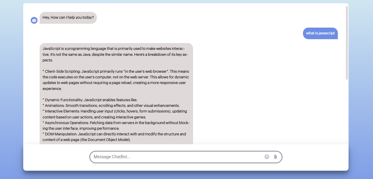 Chatbot UI